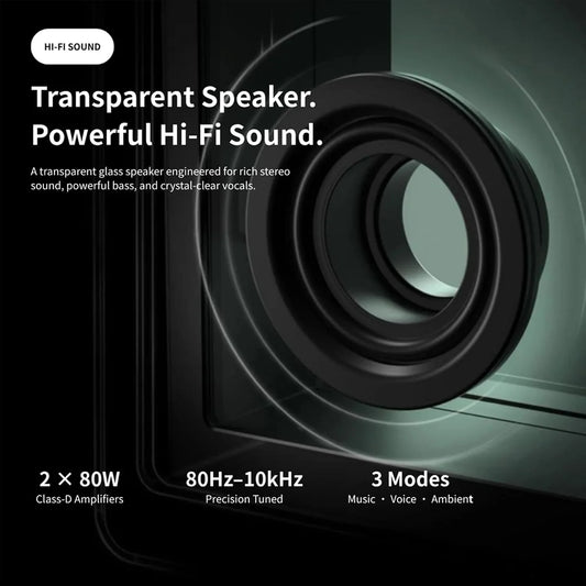 🎶 Transparent Lyric Bluetooth Speaker