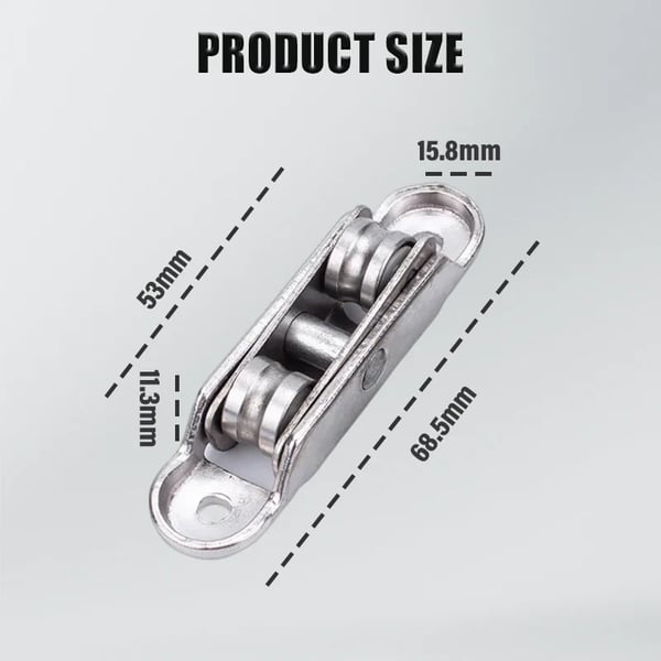 80/88 Zinc Alloy Pulley for PVC Windows & Doors