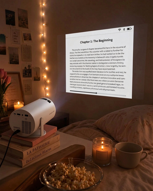 🎬✨ Turn Family Time Into Big-Screen Fun – Compact Smart Projector