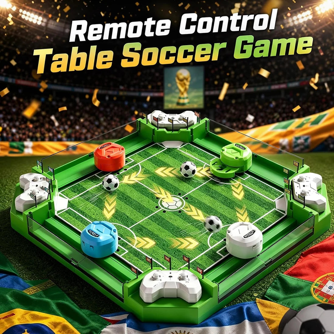 ⚽ Remote Control Table Football Game – 2–4 Player Soccer Showdown