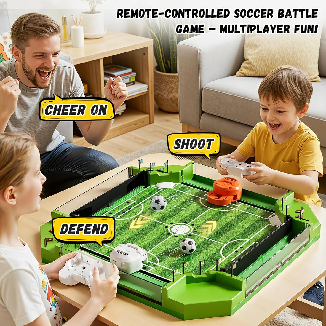 ⚽ Remote Control Table Football Game – 2–4 Player Soccer Showdown
