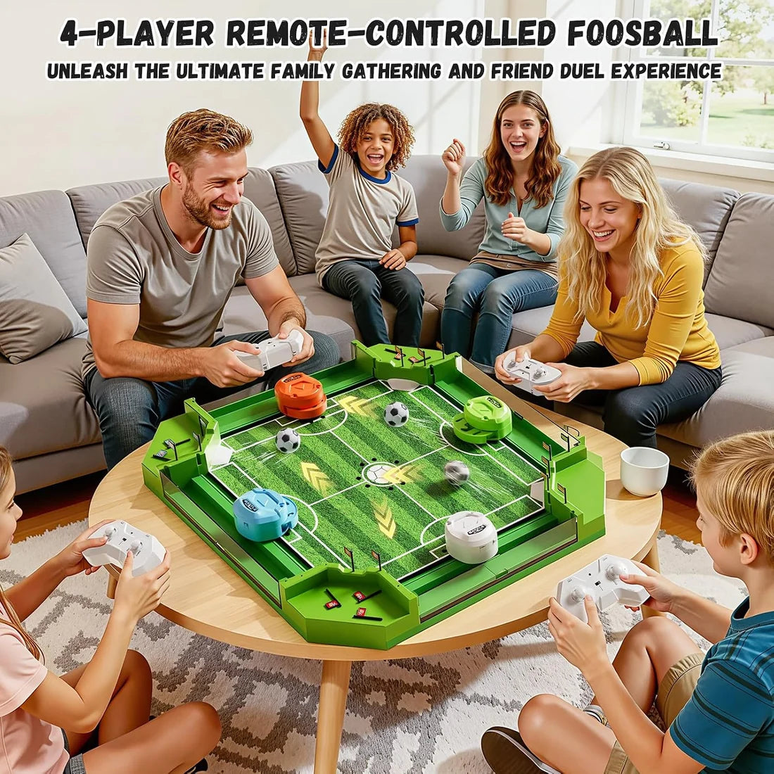 ⚽ Remote Control Table Football Game – 2–4 Player Soccer Showdown