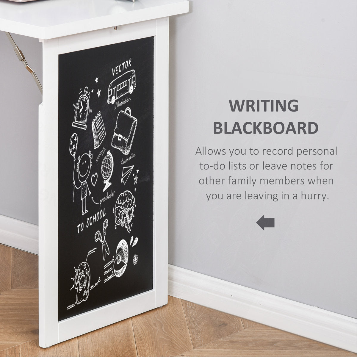 ✨ Fold‑Out Wall‑Mounted Writing Desk – Convertible Home Office Workstation