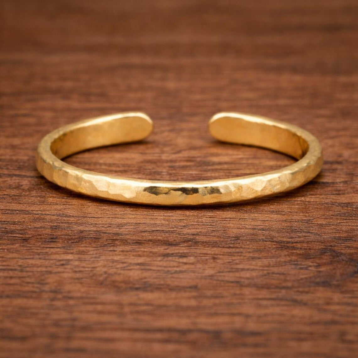 Plated Hammered Adjustable Toe Ring Adjustable Midi Ring Gold Vermeil Jewelry