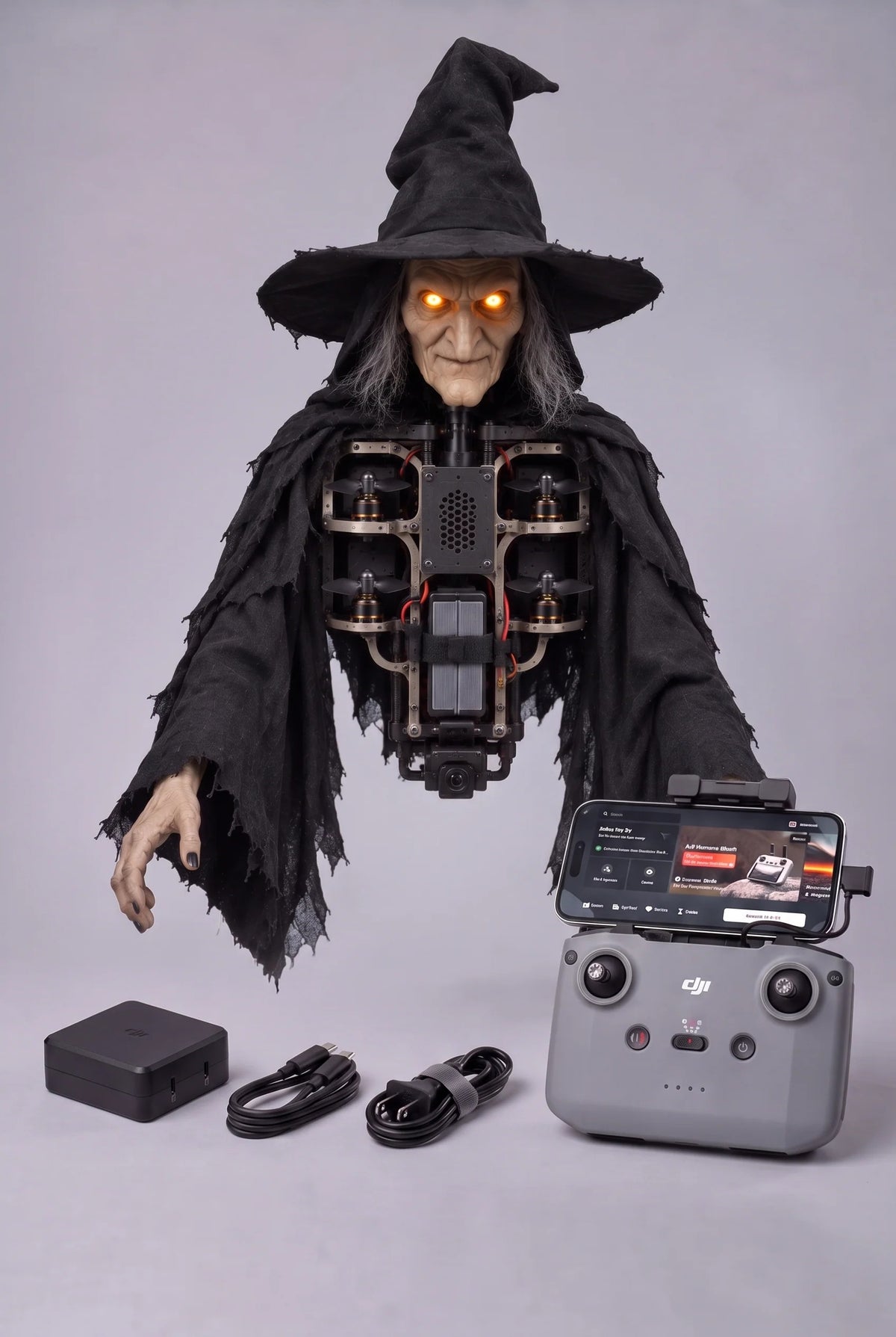 🧙‍♀️ Remote Control Flying Witch – Halloween Edition