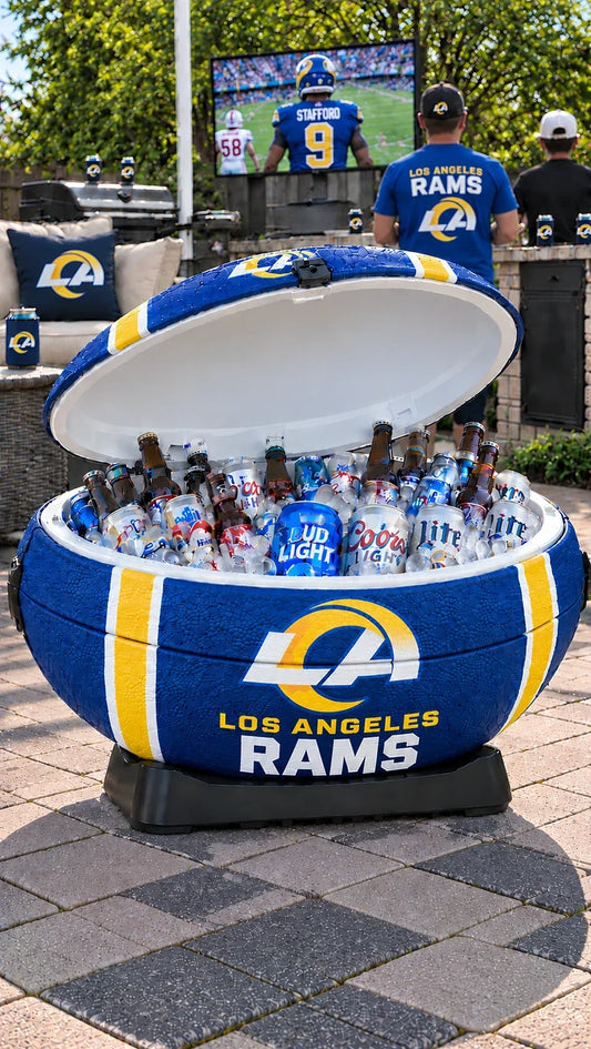 🏈 Football‑Shaped Cooler – 50+ Can Game Day Cooler