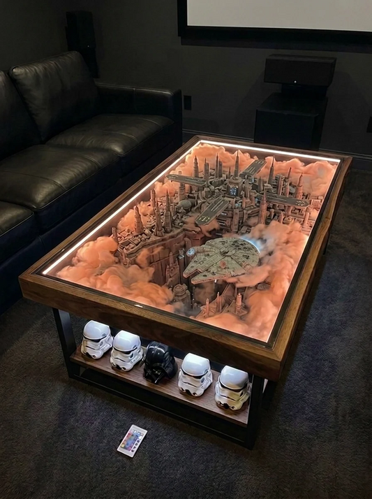 🌌 Light Up Your Space With a Galaxy-Inspired Coffee Table